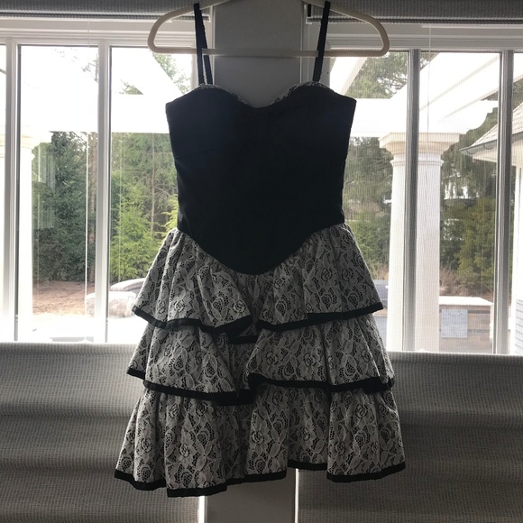 Betsey Johnson Dresses & Skirts - Betsey Johnson layered lace mini dress